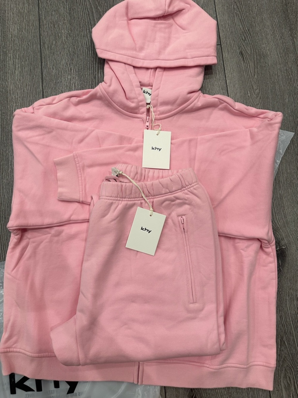 khy Pink Women's Hoodie Jacket + Sweatpants